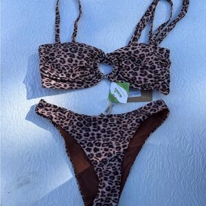 Berlook Leopard Print Bikini Set S B01